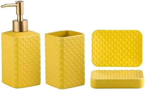 Elegant Yellow bathroom set for a clean and stylish look