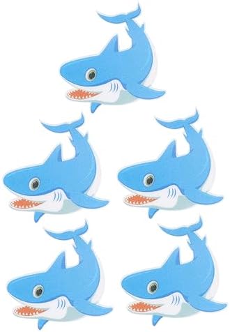 LIFKICH Shark Shape Adhesive Bathroom Sticker Set