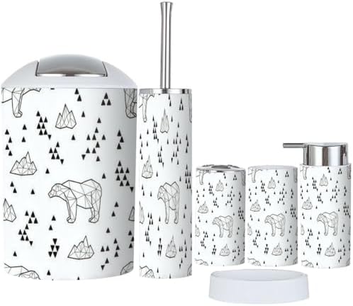 Elevate Your Bathroom Durable 6-Piece Set with Modern Design