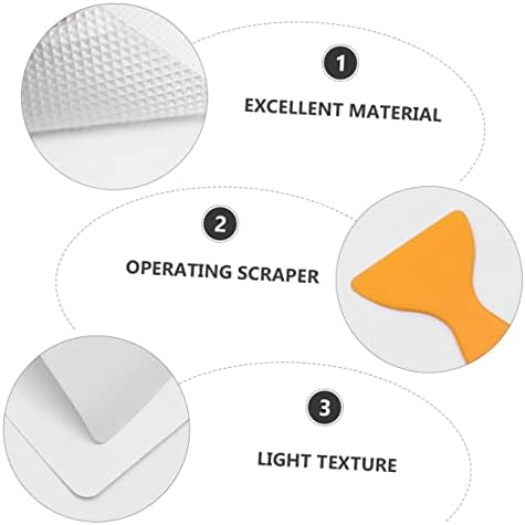 Bathroom Safety Sticker Set with Scraper Tool