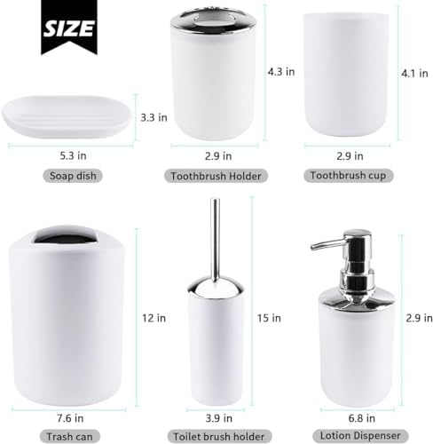 6-Piece Bathroom Accessory Set