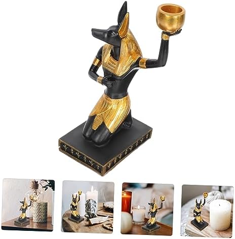 Anubis Resin Candle HolderTaper Candle Display