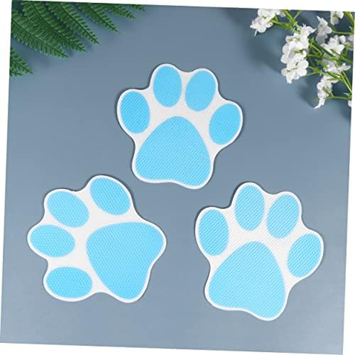 Mobestech 20-Piece Cartoon Dog Footprint Slip Sticker Set for Bathtub Safety