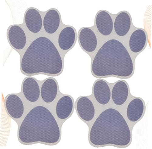 4-Piece Cartoon Dog Footprint Slip Stickers