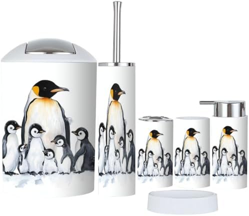 6-Piece Set Durable Functional Perfect for Bathroom Organization