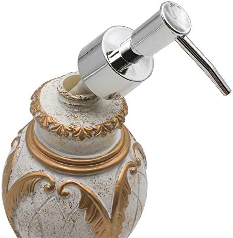 LUANT 4 Piece Bathroom Accessory Set White Gold