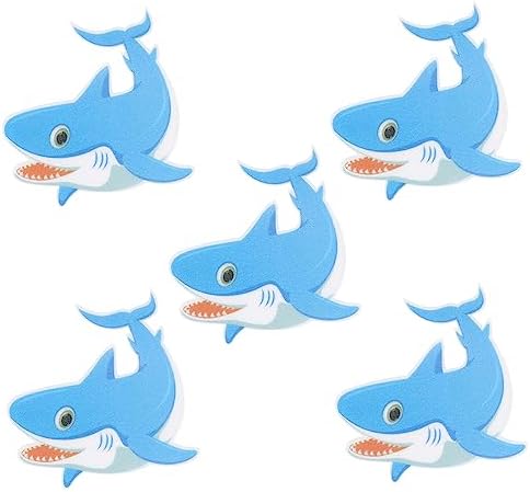Mobestech Peva Shark Sticker Non-Slip Safety Strip for Bathroom Kitchen Pool