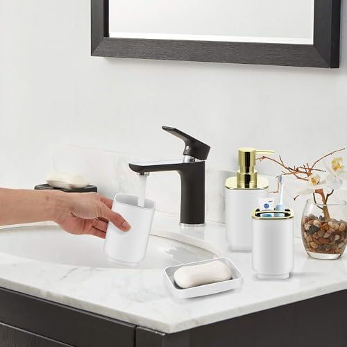 IMAVO 11 Piece White Bathroom Accessory Set