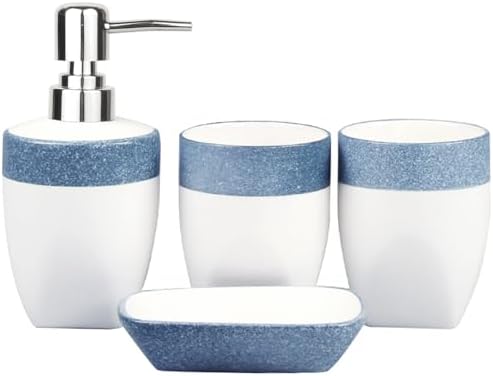 Bathroom Accessory Set with Snowflake Design