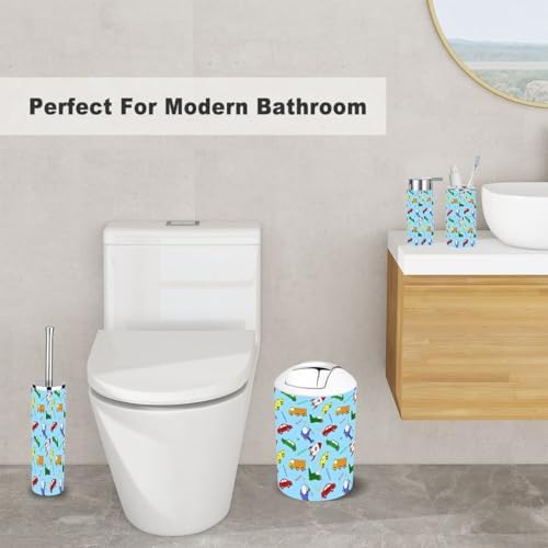 6-Piece Bathroom Organizing Set for Kids Tissue Toothbrush Holders XNGJEMVWXO