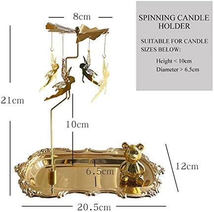 Spinning Candle Holder with Fairy Accessories