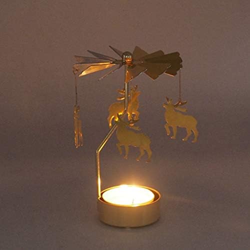 Bring Warmth with Rotating Tea Light Candle Holder