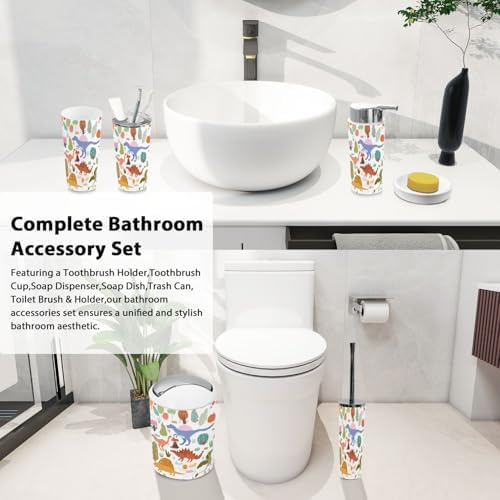 Boho Bathroom Accessory Set 6 Piece