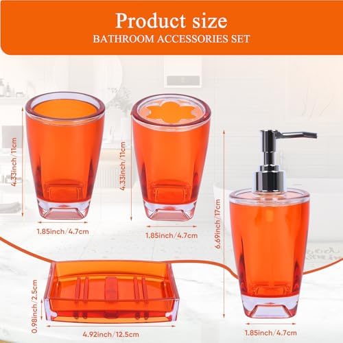 Complete bathroom accessory set for premium modern design