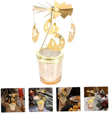 Elegant rotating candle holder for parties
