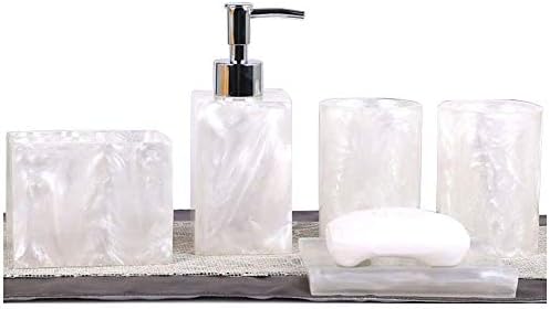 5-Piece Resin Bathroom Accessory Set