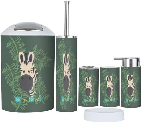Bathroom Accessory Set 6 Pcs Modern Stylish Design