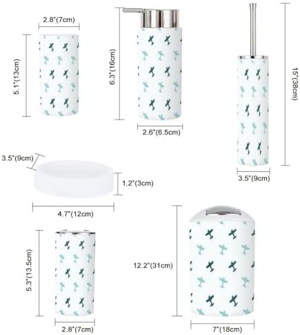 XNGJEMVWXOBathroom Accessory Set 6 Piece
