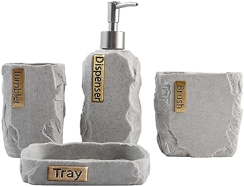 Hymmah Marble Bathroom Accessories Set