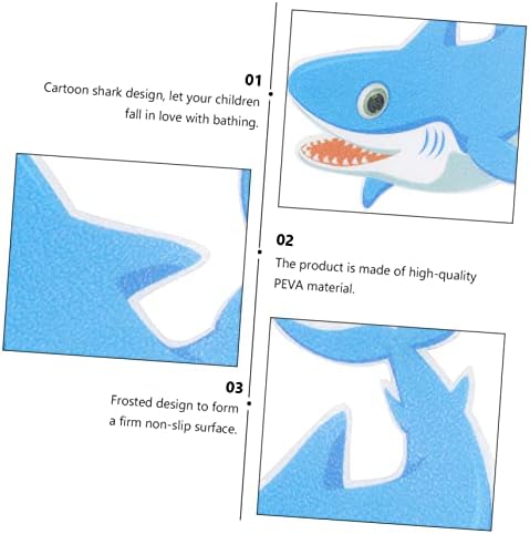 Mobestech Peva Shark Sticker Non-Slip Safety Strip for Bathroom Kitchen Pool