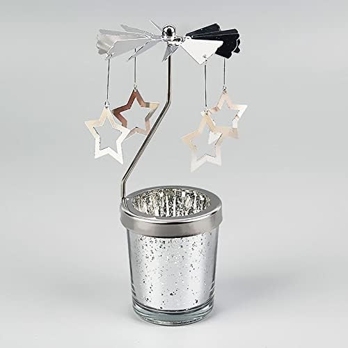 Eforcase Rotary Spinning Star Candle Holder