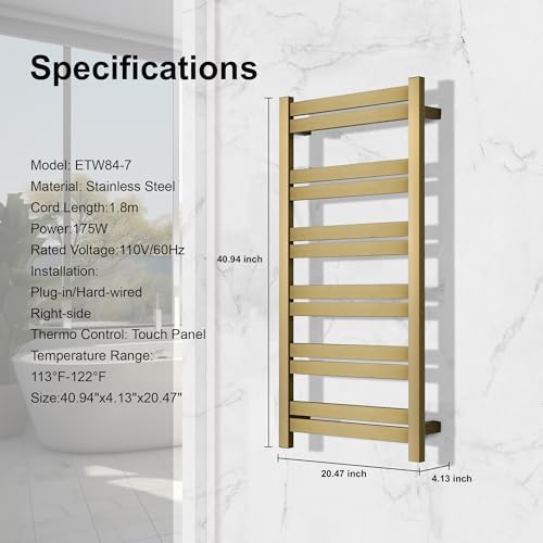 Sharndy Electric Towel Warmer Wall Mounted