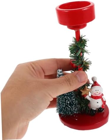 Mucklily Snowman Candle Holder Ornament - Christmas Party Decorations
