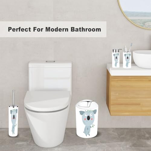 Cute Koala Bathroom Set - 6-Piece Collection for Kids Bathroom Nursery Use