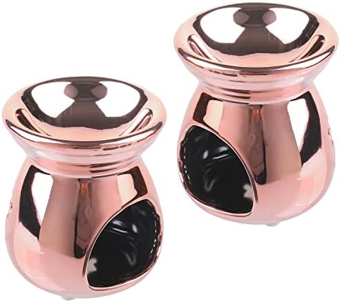 MyGift 2-Piece Aromatherapy Candle Holder Set with Modern Design