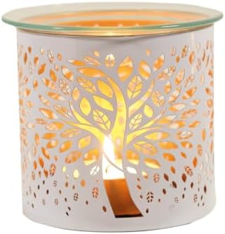 Woodbridge Tree of Life White Tea Light Oil Burner Candle Holder