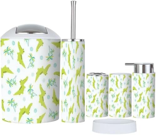 JBNJANKDAV6-Piece Bathroom Accessories Set with Cartoon Design