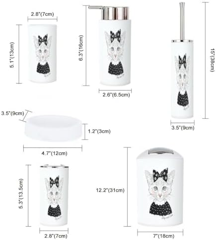 Cute Durable Bathroom Accessories Set for Home Kitchen