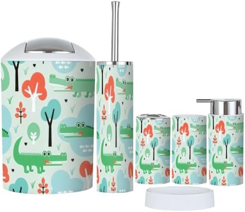 JBNJANKDAV Seamless 6-Piece Bathroom Accessories Set