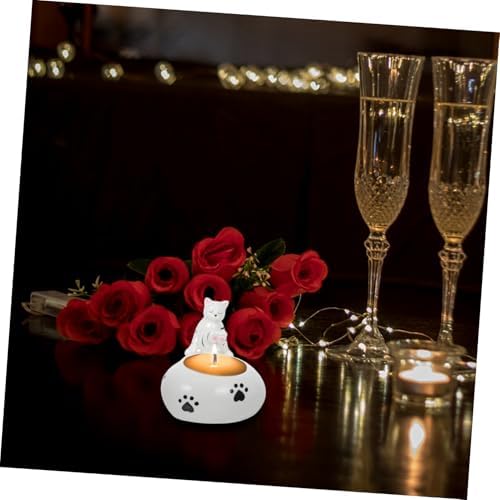 Elegant Cat Candle Holder