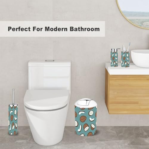 XNGJEMVWXO Relax Tropical Bathroom Accessories 6-Piece Set