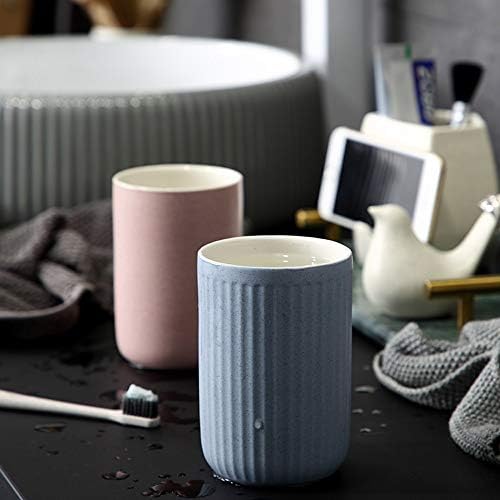 Sleek Durable Ceramic Mouthwash Holder for Use in Bathrooms Hotels