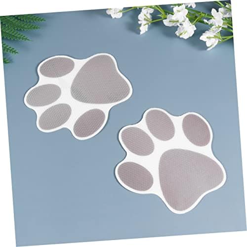 Unomor 20Pcs Dog Footprint Slip Stickers for Bathtub