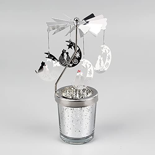Elegant Hanging Cat Candle Holder