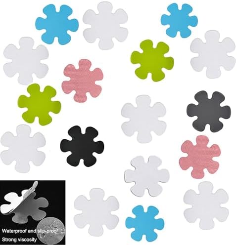 Anti-Slip Shower Stickers Blue for Safe Kids Bath