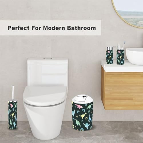 Rainbow 6-Piece Durable Set for Kids Makes Bathroom Organization Easy
