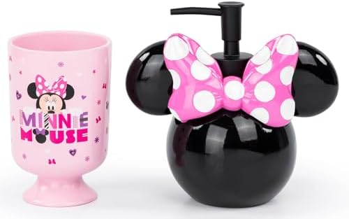 Jay Franco Disney Minnie Mouse 2 Piece Bathroom Set