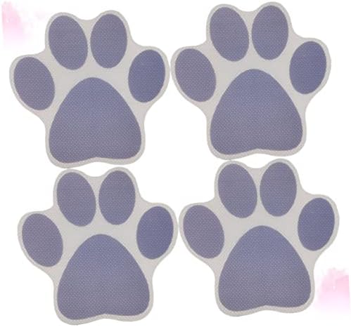 4-Piece Cartoon Dog Footprint Slip Stickers