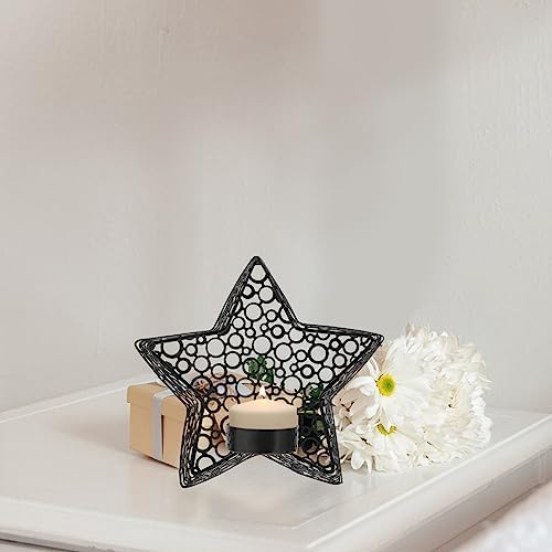 Three Star-Cut Candle Holders with Modern Aesthetics
