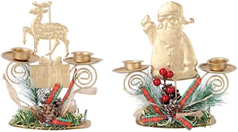 Elegant Christmas Candle Holder Set