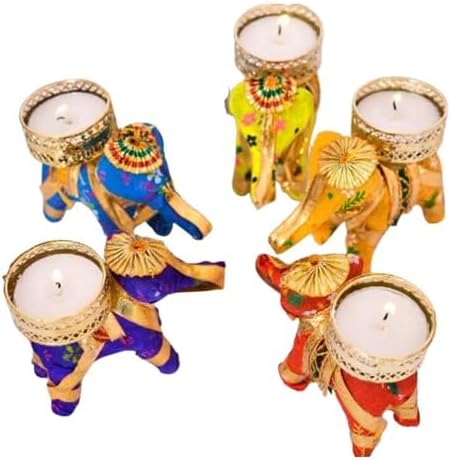 India Gift Hub Elephant Tea Light Holder