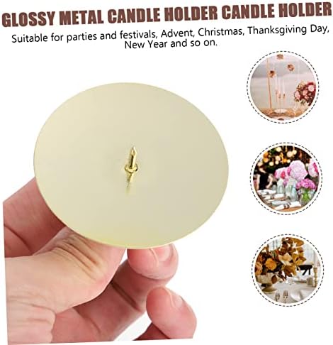 Set of Wreath Candle Fixers Metal Candle Holders for Centerpieces