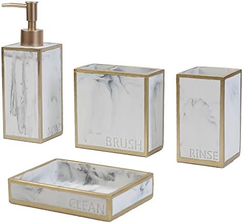Hommah 4-Piece Bathroom Accessory Set