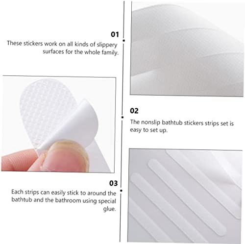 20-Piece Non-Slip Bathtub Stickers for enhanced bathroom safety