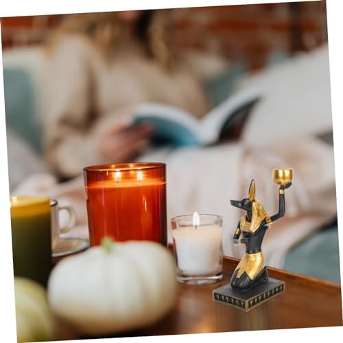 Anubis Resin Candle HolderTaper Candle Display