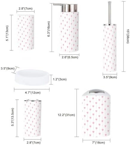 6-Piece Compact Bath Accessories Set